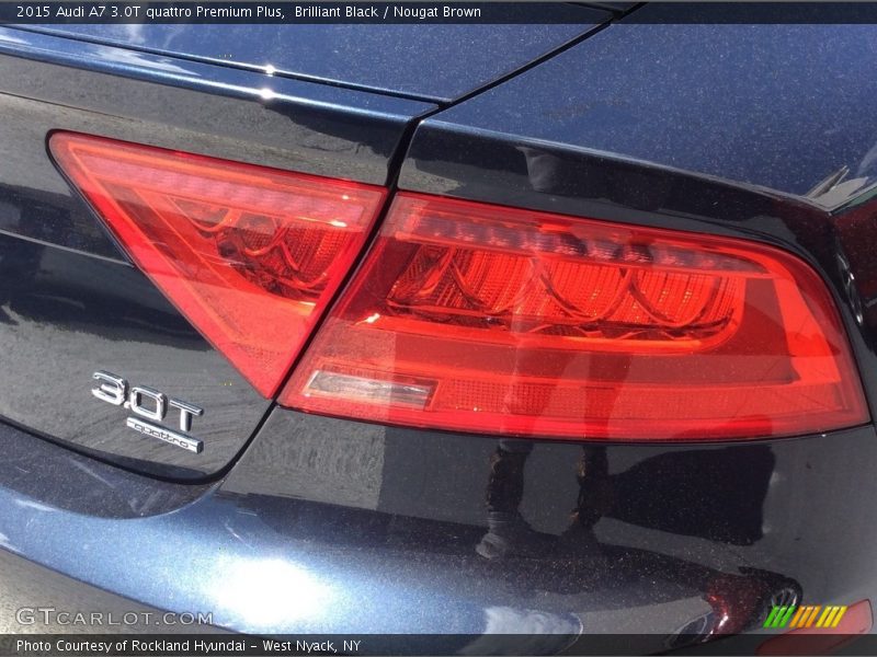 Brilliant Black / Nougat Brown 2015 Audi A7 3.0T quattro Premium Plus