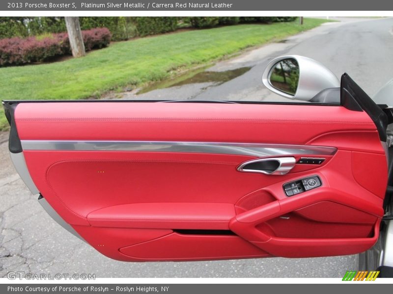Platinum Silver Metallic / Carrera Red Natural Leather 2013 Porsche Boxster S