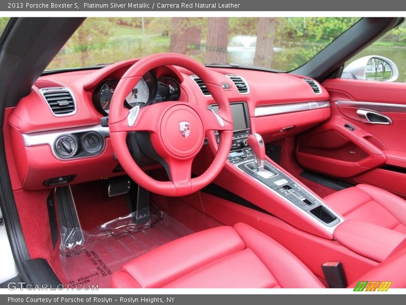 Platinum Silver Metallic / Carrera Red Natural Leather 2013 Porsche Boxster S