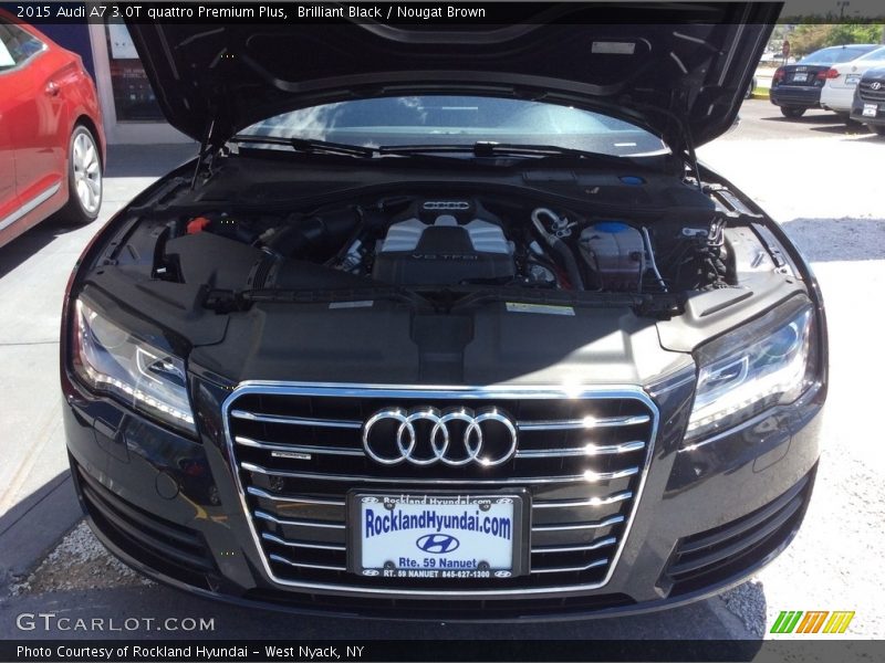 Brilliant Black / Nougat Brown 2015 Audi A7 3.0T quattro Premium Plus