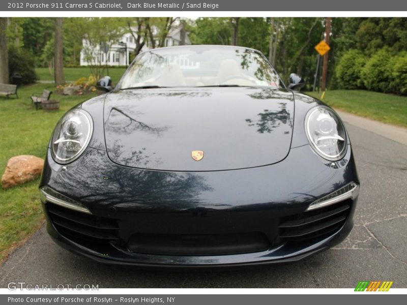 Dark Blue Metallic / Sand Beige 2012 Porsche 911 Carrera S Cabriolet