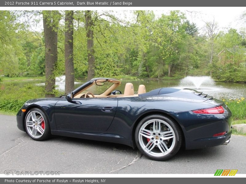 Dark Blue Metallic / Sand Beige 2012 Porsche 911 Carrera S Cabriolet