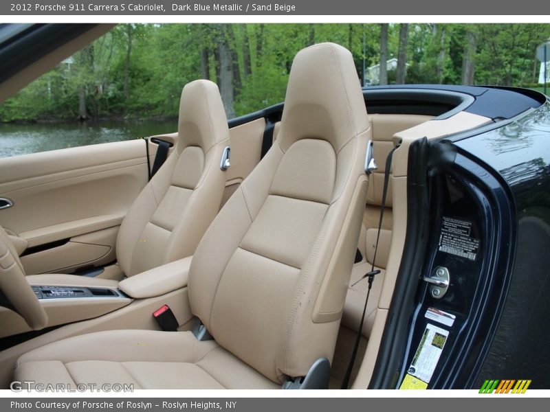Dark Blue Metallic / Sand Beige 2012 Porsche 911 Carrera S Cabriolet