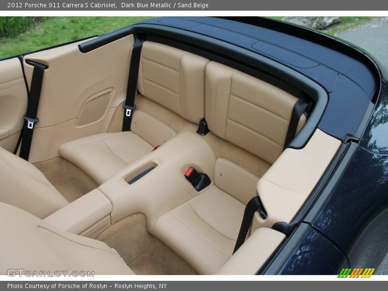 Dark Blue Metallic / Sand Beige 2012 Porsche 911 Carrera S Cabriolet