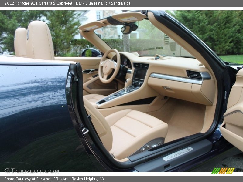 Dark Blue Metallic / Sand Beige 2012 Porsche 911 Carrera S Cabriolet