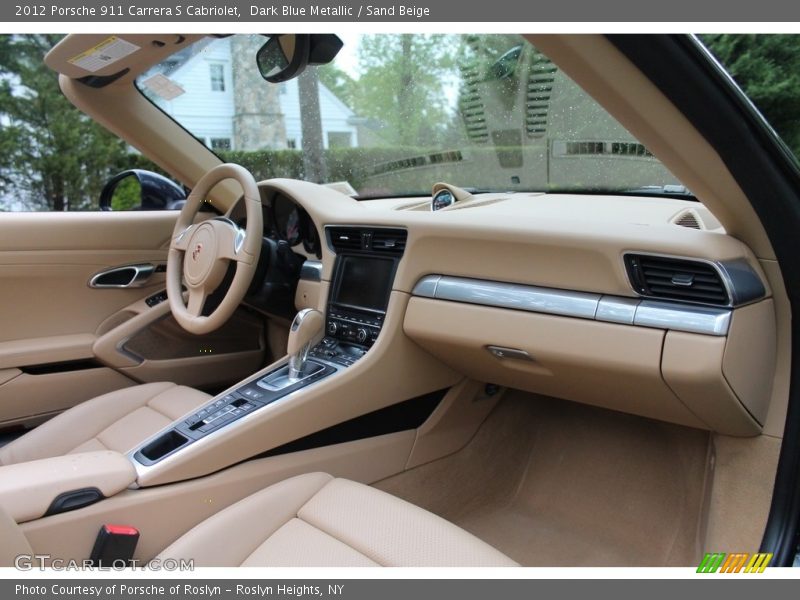 Dark Blue Metallic / Sand Beige 2012 Porsche 911 Carrera S Cabriolet