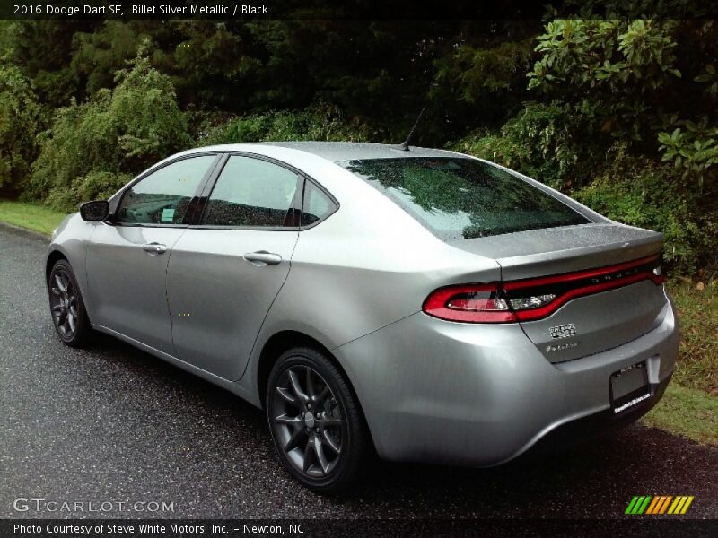 Billet Silver Metallic / Black 2016 Dodge Dart SE
