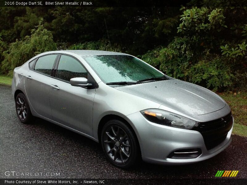 Billet Silver Metallic / Black 2016 Dodge Dart SE