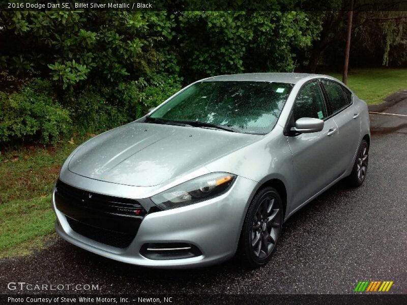 Billet Silver Metallic / Black 2016 Dodge Dart SE