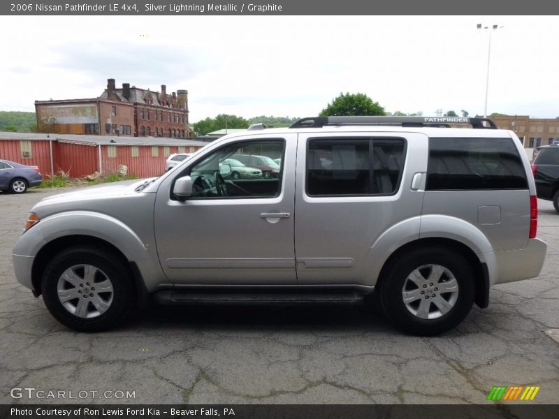 Silver Lightning Metallic / Graphite 2006 Nissan Pathfinder LE 4x4