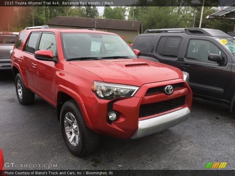 Barcelona Red Metallic / Black 2015 Toyota 4Runner Trail 4x4