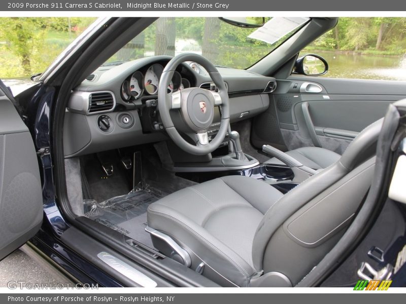  2009 911 Carrera S Cabriolet Stone Grey Interior