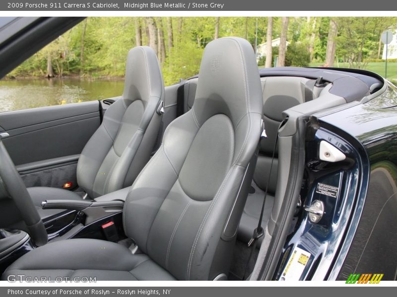 Midnight Blue Metallic / Stone Grey 2009 Porsche 911 Carrera S Cabriolet