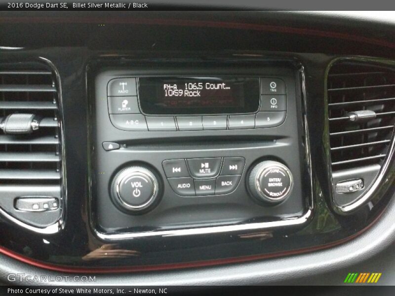 Billet Silver Metallic / Black 2016 Dodge Dart SE