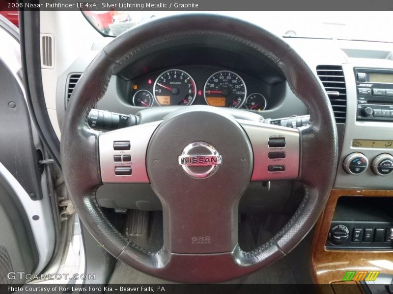 Silver Lightning Metallic / Graphite 2006 Nissan Pathfinder LE 4x4