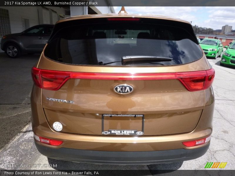 Burnished Copper / Black 2017 Kia Sportage LX AWD