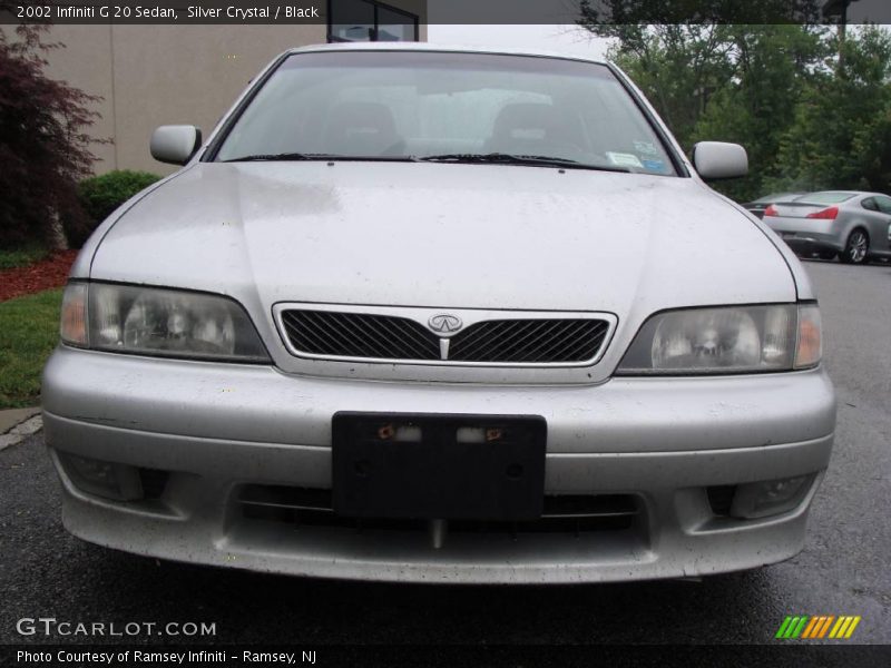 Silver Crystal / Black 2002 Infiniti G 20 Sedan
