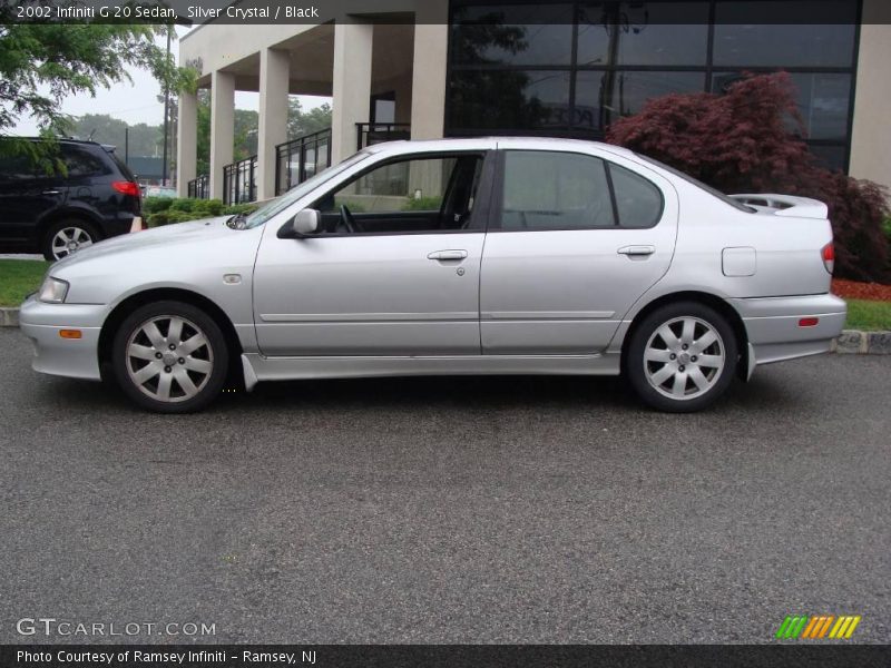 Silver Crystal / Black 2002 Infiniti G 20 Sedan