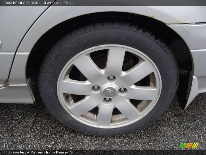 Silver Crystal / Black 2002 Infiniti G 20 Sedan