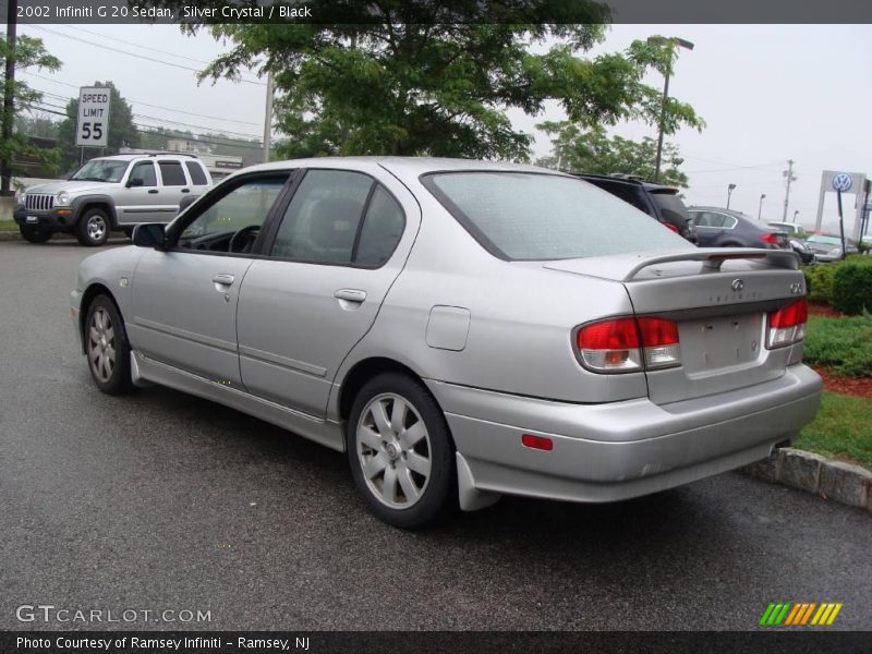 Silver Crystal / Black 2002 Infiniti G 20 Sedan