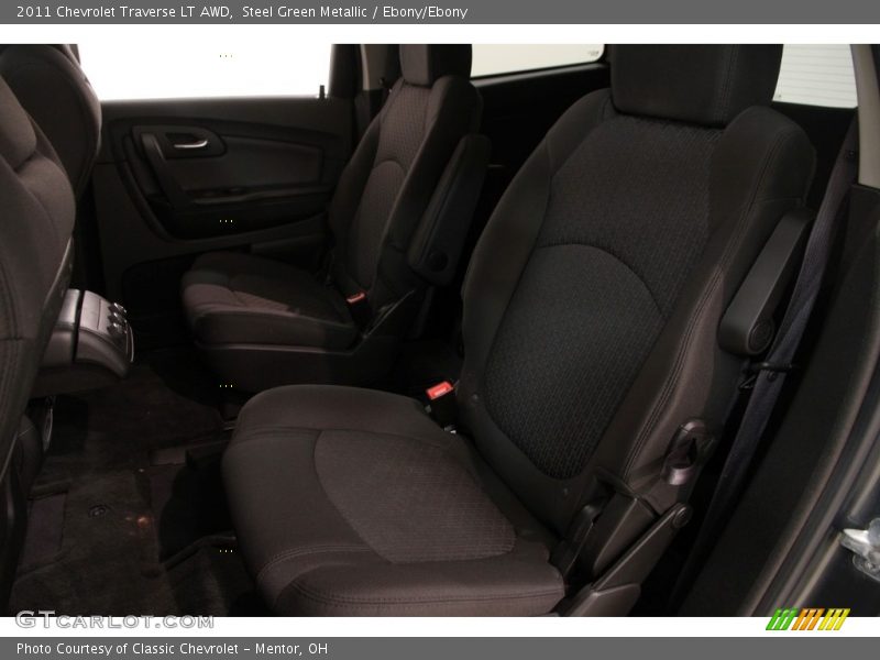 Steel Green Metallic / Ebony/Ebony 2011 Chevrolet Traverse LT AWD