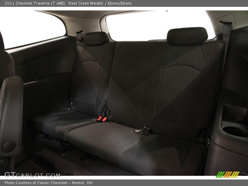 Steel Green Metallic / Ebony/Ebony 2011 Chevrolet Traverse LT AWD