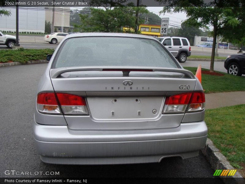 Silver Crystal / Black 2002 Infiniti G 20 Sedan