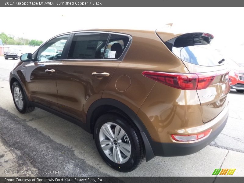 Burnished Copper / Black 2017 Kia Sportage LX AWD