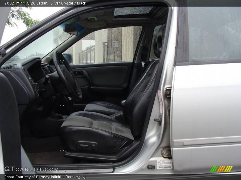 Silver Crystal / Black 2002 Infiniti G 20 Sedan