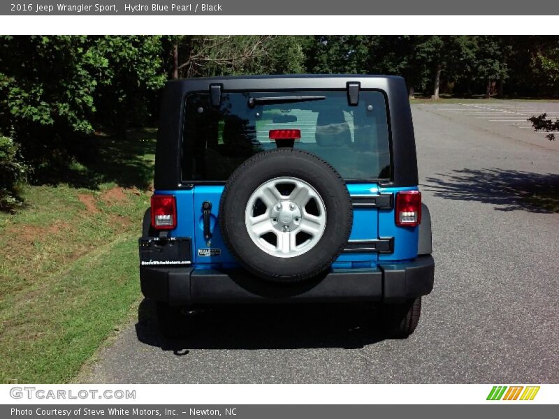Hydro Blue Pearl / Black 2016 Jeep Wrangler Sport