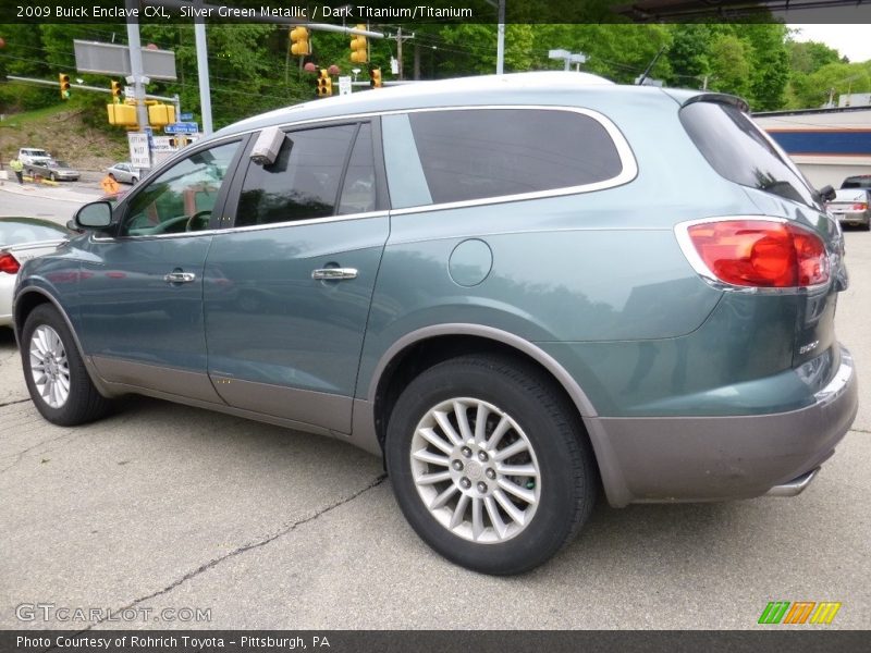 Silver Green Metallic / Dark Titanium/Titanium 2009 Buick Enclave CXL
