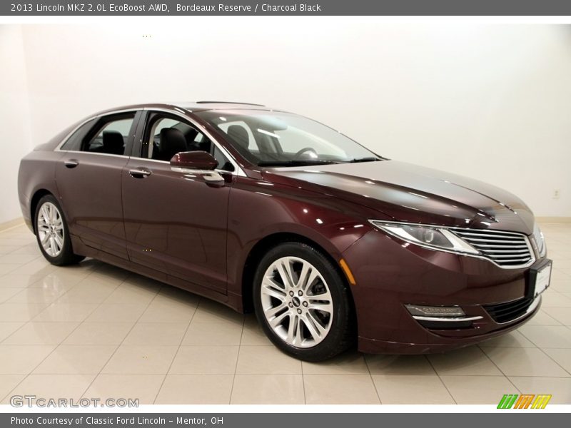 Bordeaux Reserve / Charcoal Black 2013 Lincoln MKZ 2.0L EcoBoost AWD