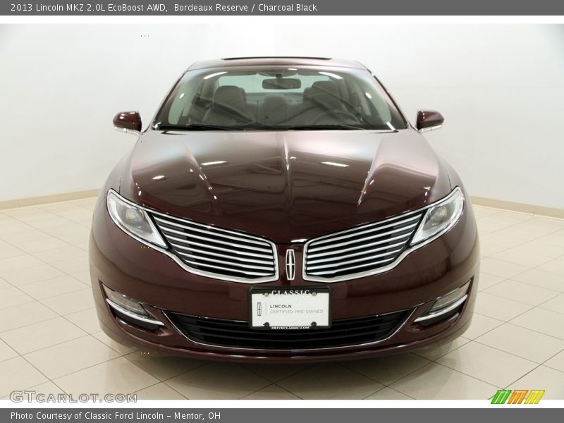 Bordeaux Reserve / Charcoal Black 2013 Lincoln MKZ 2.0L EcoBoost AWD
