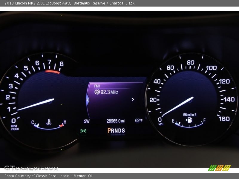 Bordeaux Reserve / Charcoal Black 2013 Lincoln MKZ 2.0L EcoBoost AWD