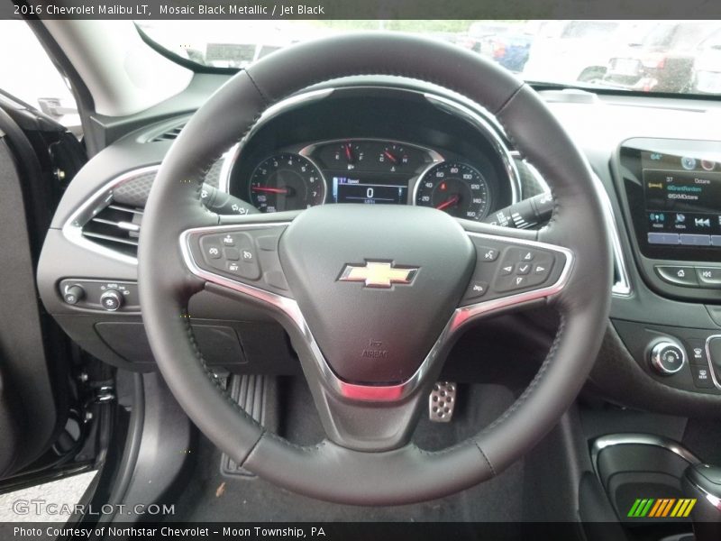 Mosaic Black Metallic / Jet Black 2016 Chevrolet Malibu LT