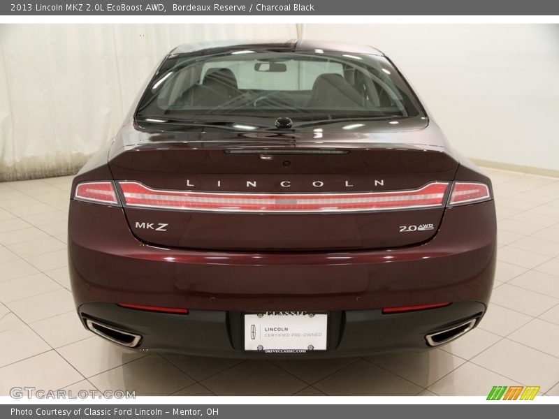 Bordeaux Reserve / Charcoal Black 2013 Lincoln MKZ 2.0L EcoBoost AWD