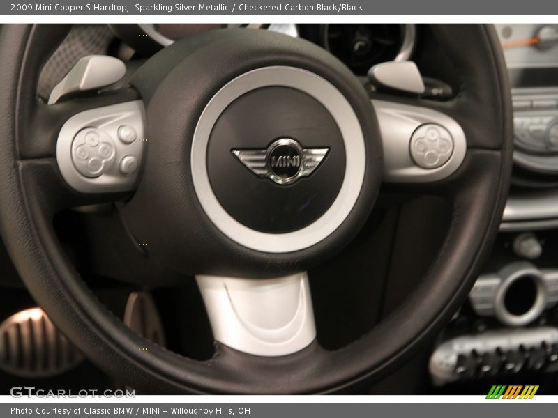 Sparkling Silver Metallic / Checkered Carbon Black/Black 2009 Mini Cooper S Hardtop