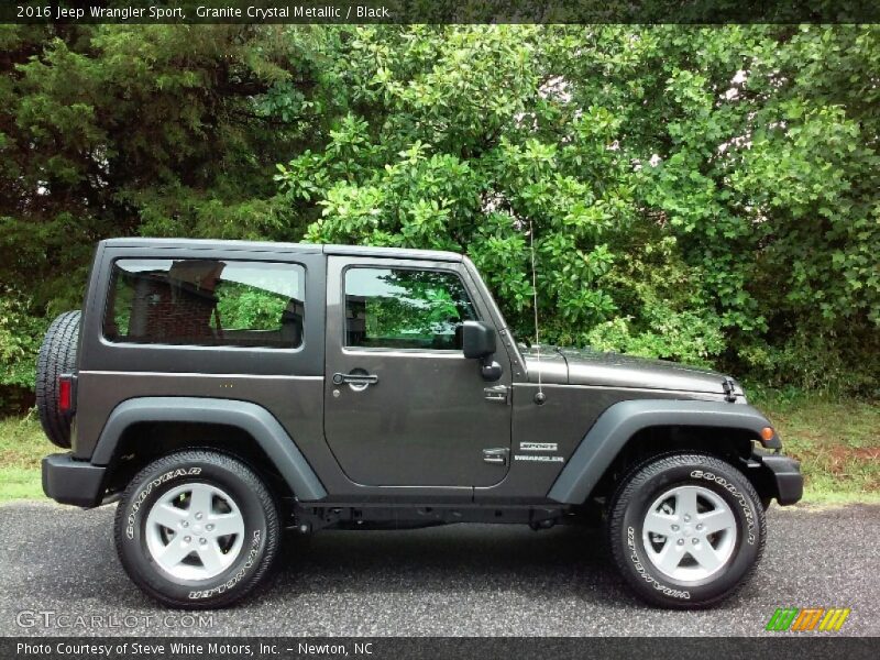 Granite Crystal Metallic / Black 2016 Jeep Wrangler Sport