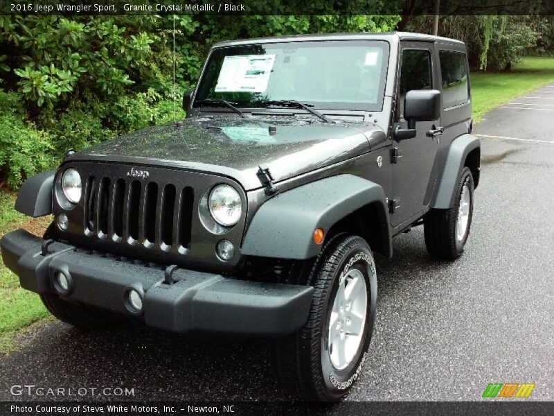 Granite Crystal Metallic / Black 2016 Jeep Wrangler Sport