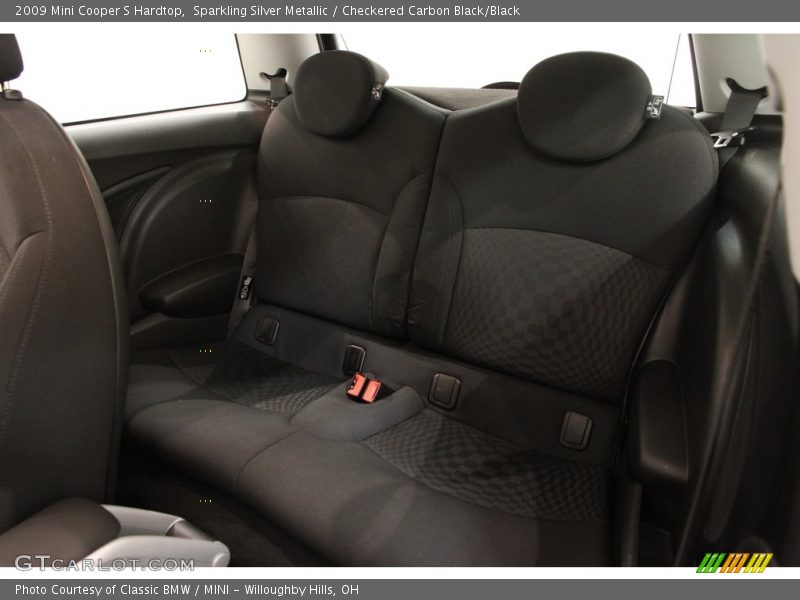 Sparkling Silver Metallic / Checkered Carbon Black/Black 2009 Mini Cooper S Hardtop