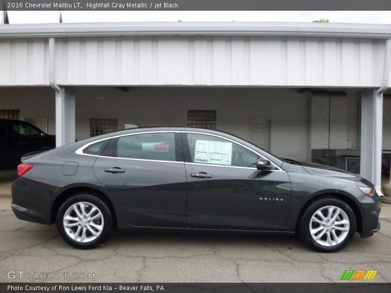 Nightfall Gray Metallic / Jet Black 2016 Chevrolet Malibu LT
