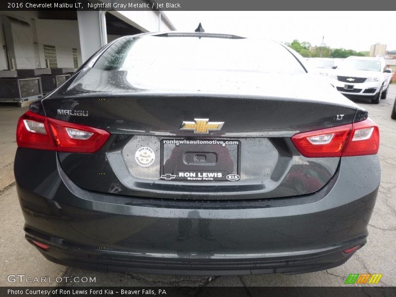 Nightfall Gray Metallic / Jet Black 2016 Chevrolet Malibu LT