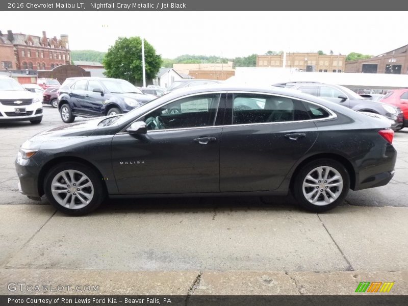 Nightfall Gray Metallic / Jet Black 2016 Chevrolet Malibu LT