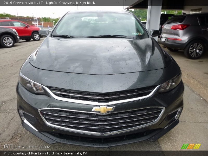 Nightfall Gray Metallic / Jet Black 2016 Chevrolet Malibu LT