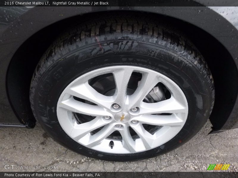 Nightfall Gray Metallic / Jet Black 2016 Chevrolet Malibu LT