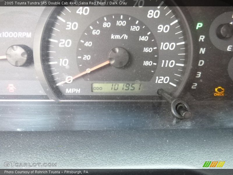 Salsa Red Pearl / Dark Gray 2005 Toyota Tundra SR5 Double Cab 4x4