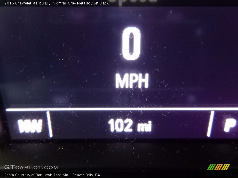 Nightfall Gray Metallic / Jet Black 2016 Chevrolet Malibu LT