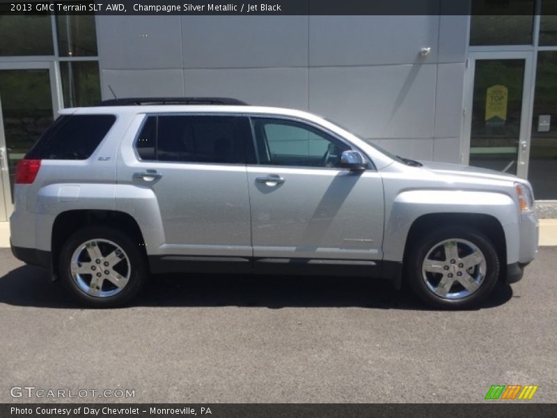 Champagne Silver Metallic / Jet Black 2013 GMC Terrain SLT AWD