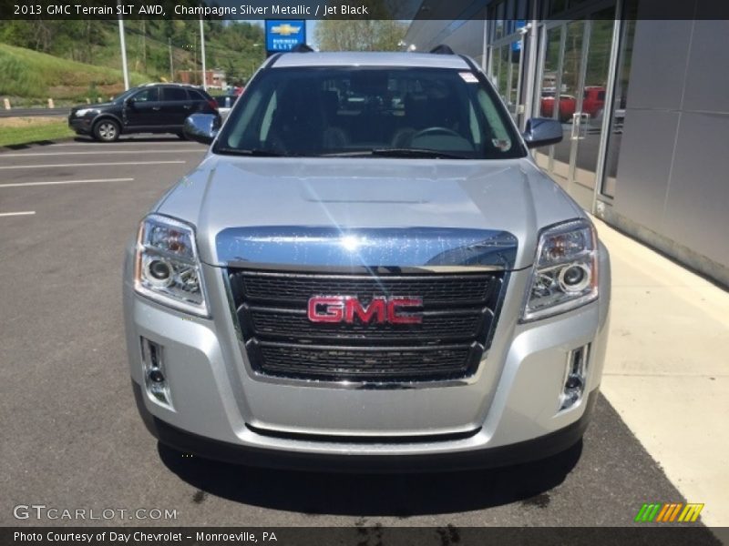 Champagne Silver Metallic / Jet Black 2013 GMC Terrain SLT AWD