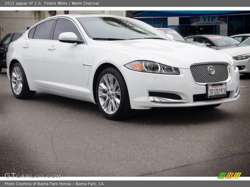 Polaris White / Warm Charcoal 2013 Jaguar XF 3.0